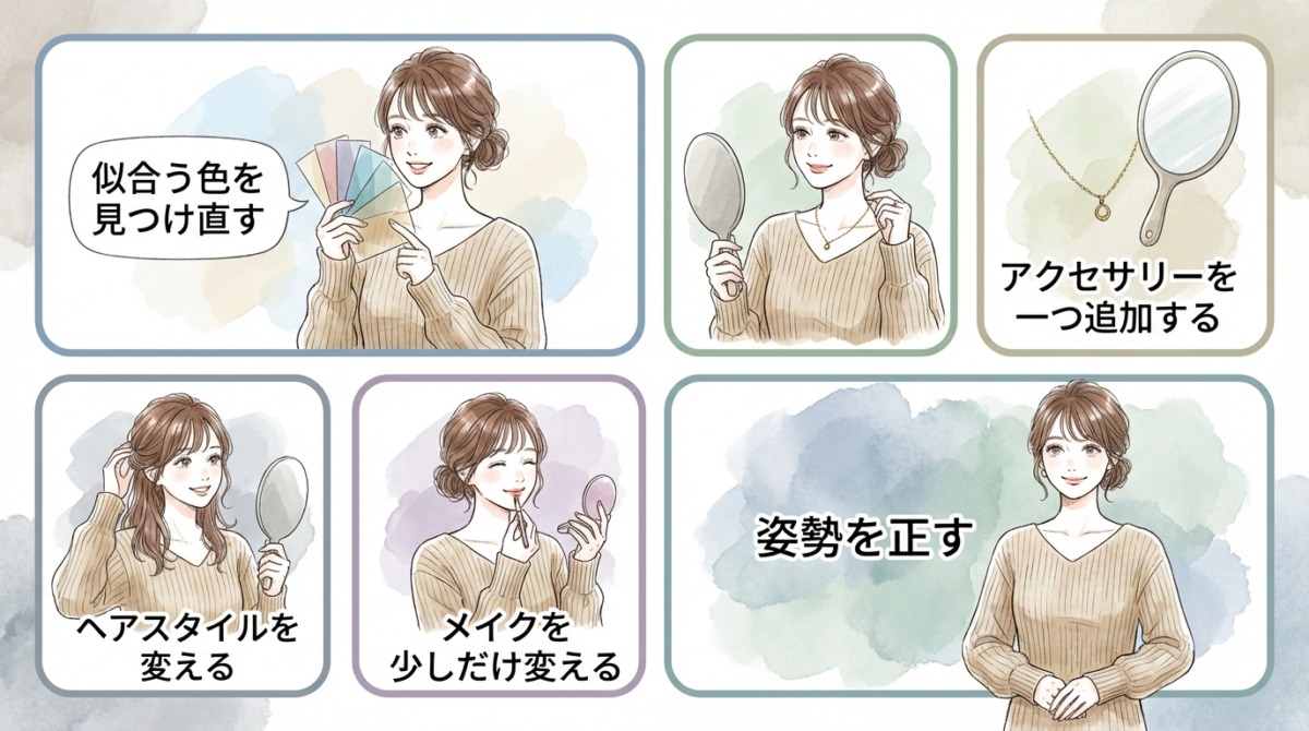 ⑥身だしなみやファッションをアップデートする