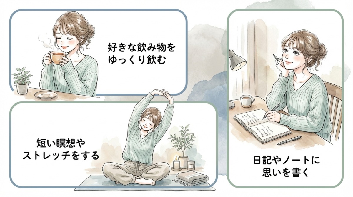 ①朝15分だけ「自分時間」をつくる