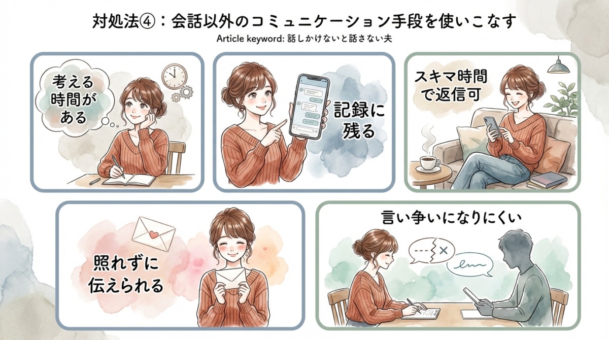 対処法④:会話以外のコミュニケーション手段を使いこなす