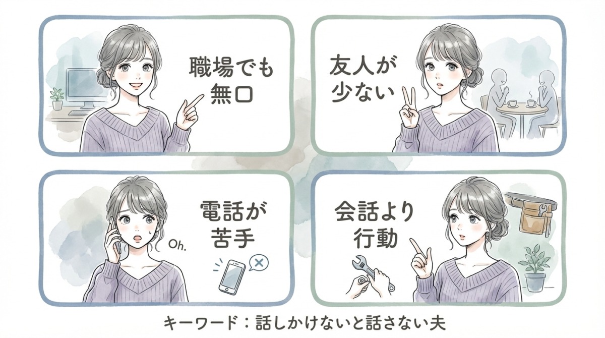 話しかけないと話さない夫は「会話が苦手」なタイプ