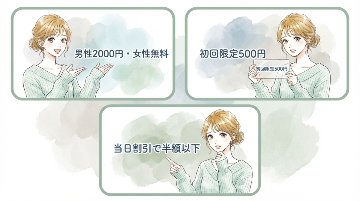 参加費が異常に安い・女性無料のイベントに注意