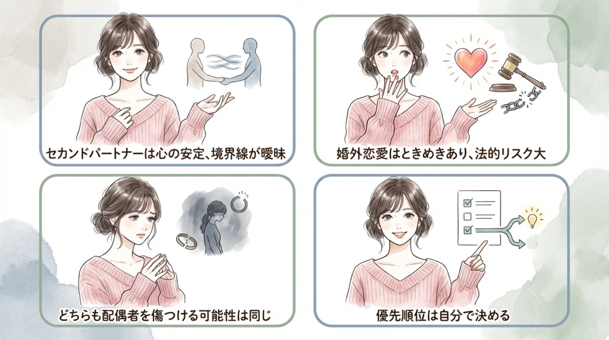 リスクとメリットの違いを天秤にかける