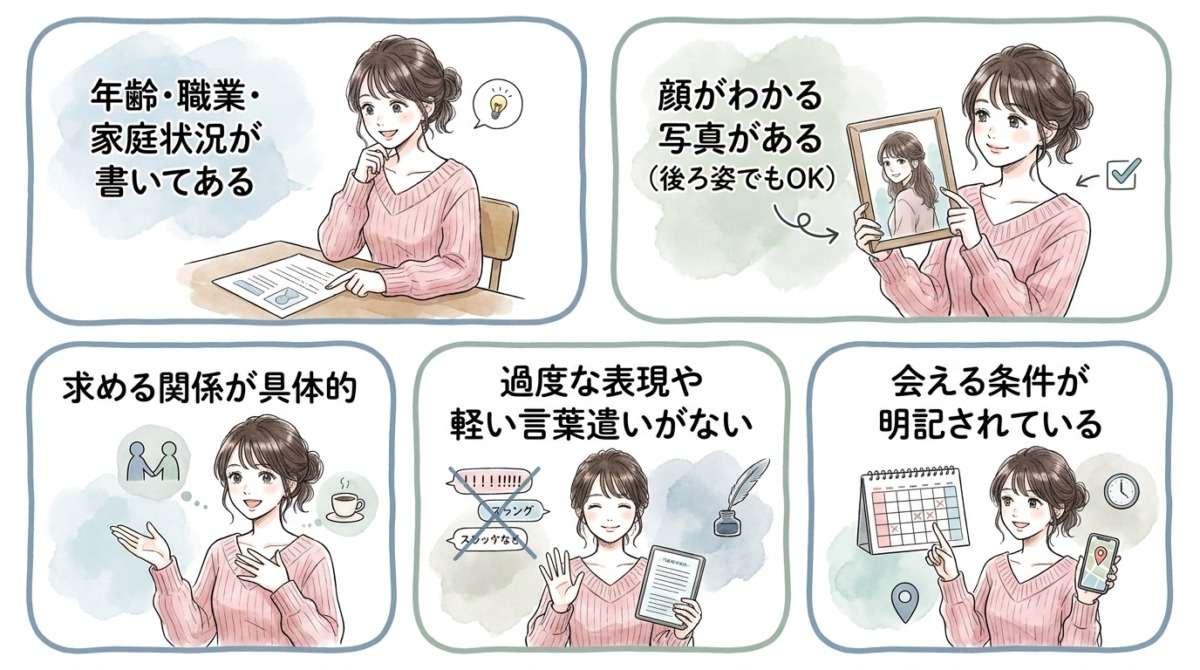 「この人なら安心できる」と判断される要素を揃えておく