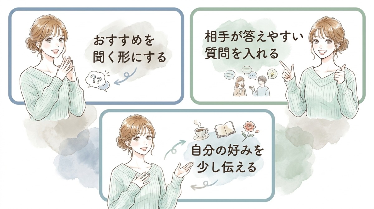 趣味や休日の過ごし方より、「会話のきっかけ」になる一文を入れておく