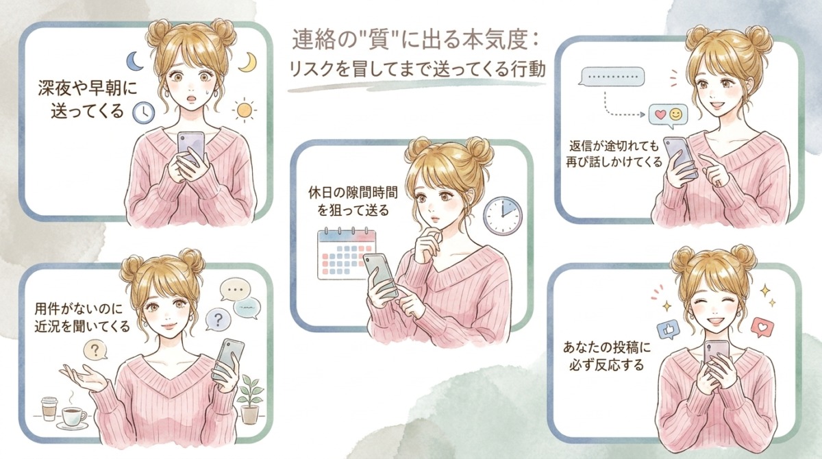 リスクを冒してまで送ってくる、連絡の
