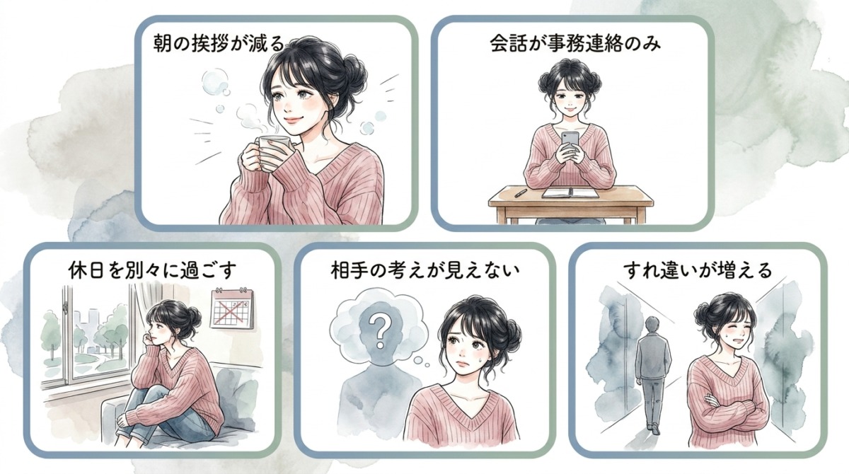 小さな我慢が積み重なると、夫婦の会話が減っていく