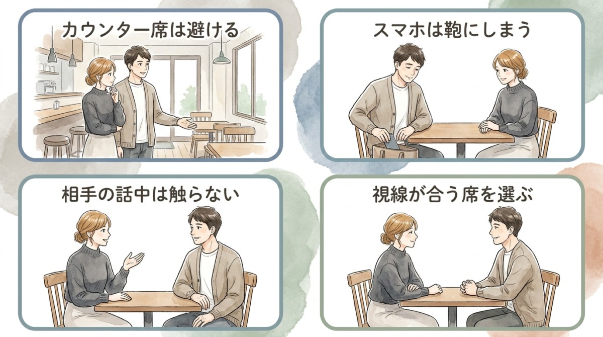 会話に集中できる環境が安心感を生み出す