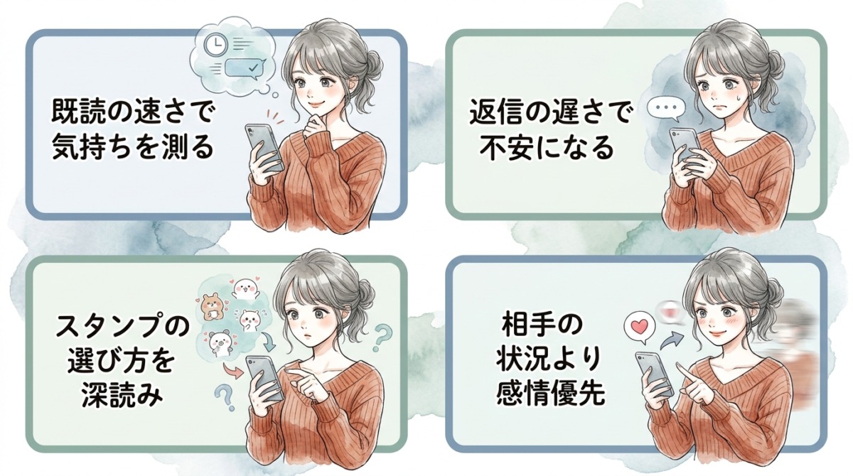 既読のタイミングひとつで関係性の温度を測ろうとしてしまう