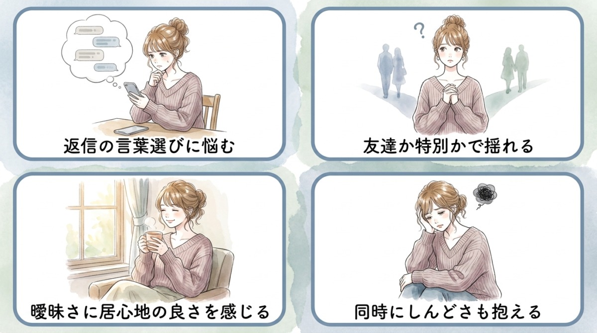 「友達」「好きな人」どちらでもない曖昧な関係に迷う
