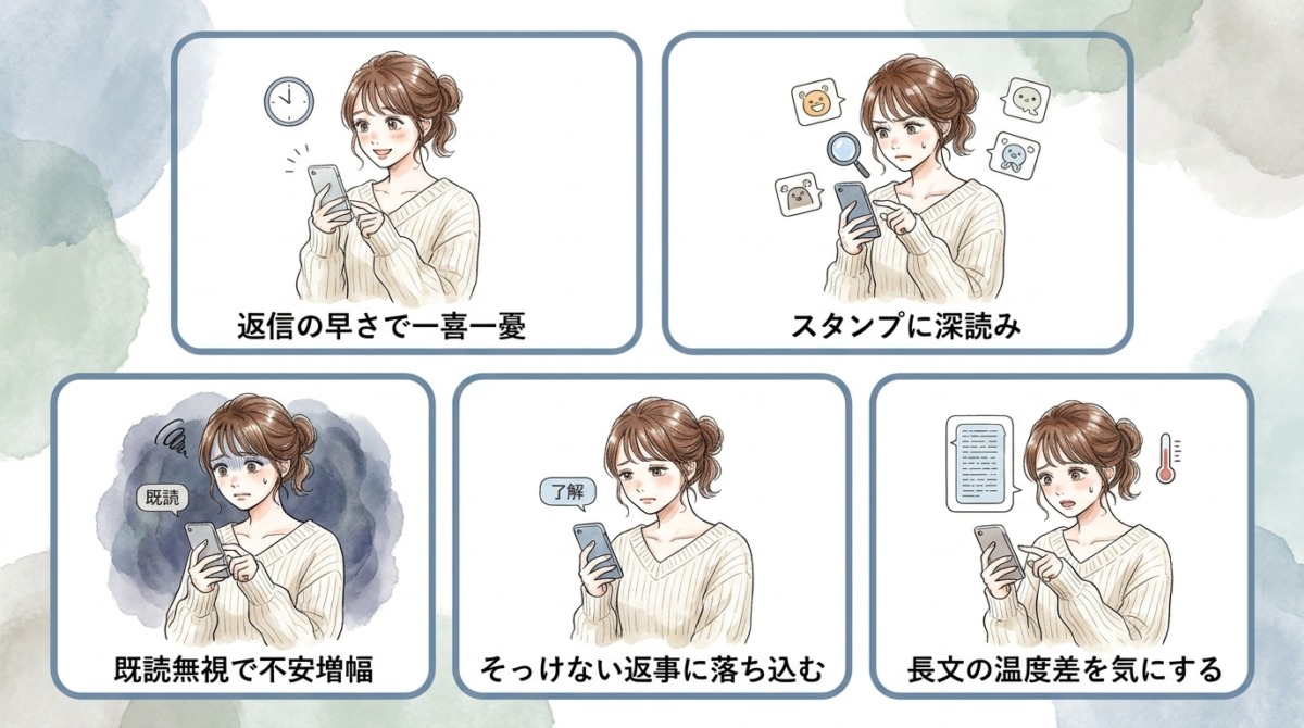 相手の反応に一喜一憂して心が疲弊していく