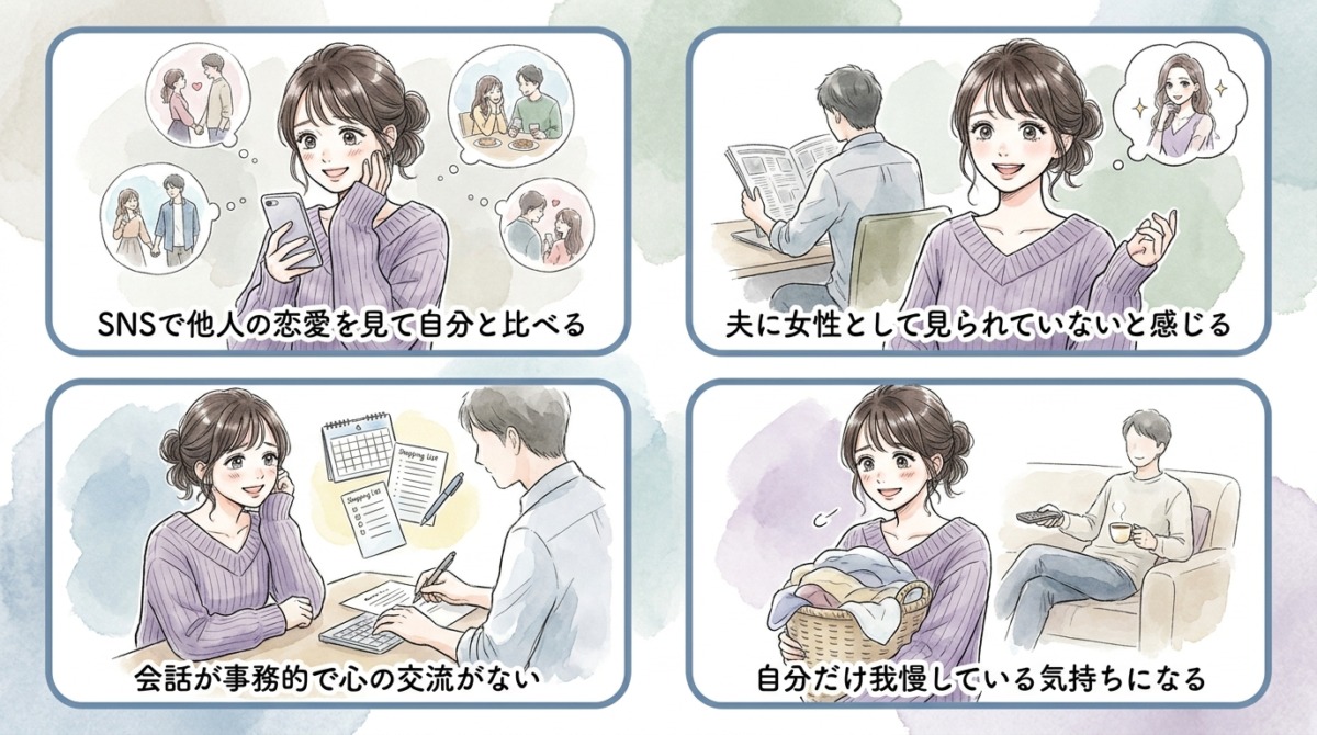 女性が日常の刺激不足から「別の関係」を想像し始める理由
